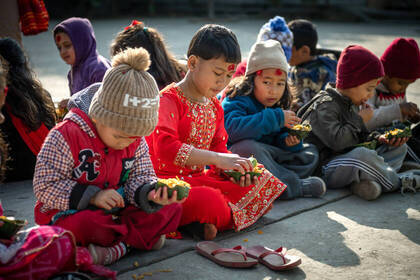 Freiwilligenarbeit an einer Schule in Nepal