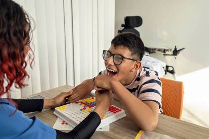 Volunteer beim Spielen