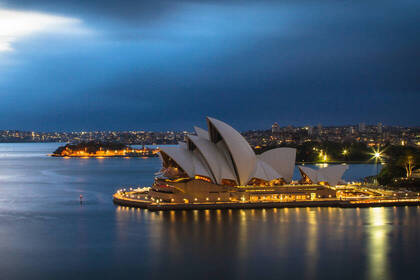 Sydney Opera House bei Nacht