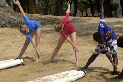 Surflerher in Ghana
