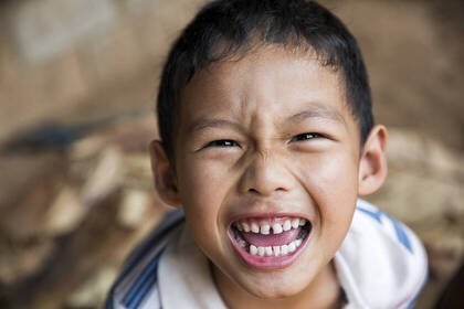 Chiang Mai - Kind beim Hilltribe