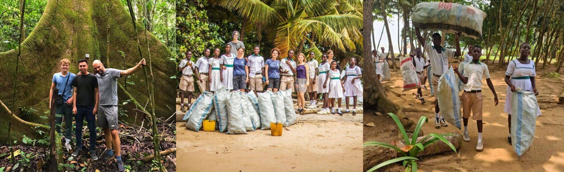 Freiwilligenarbeit im Naturschutz am Strand in Ghana 