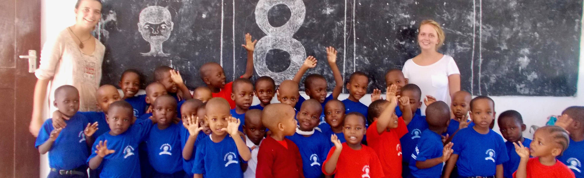 Children look after and teach in Zanzibar