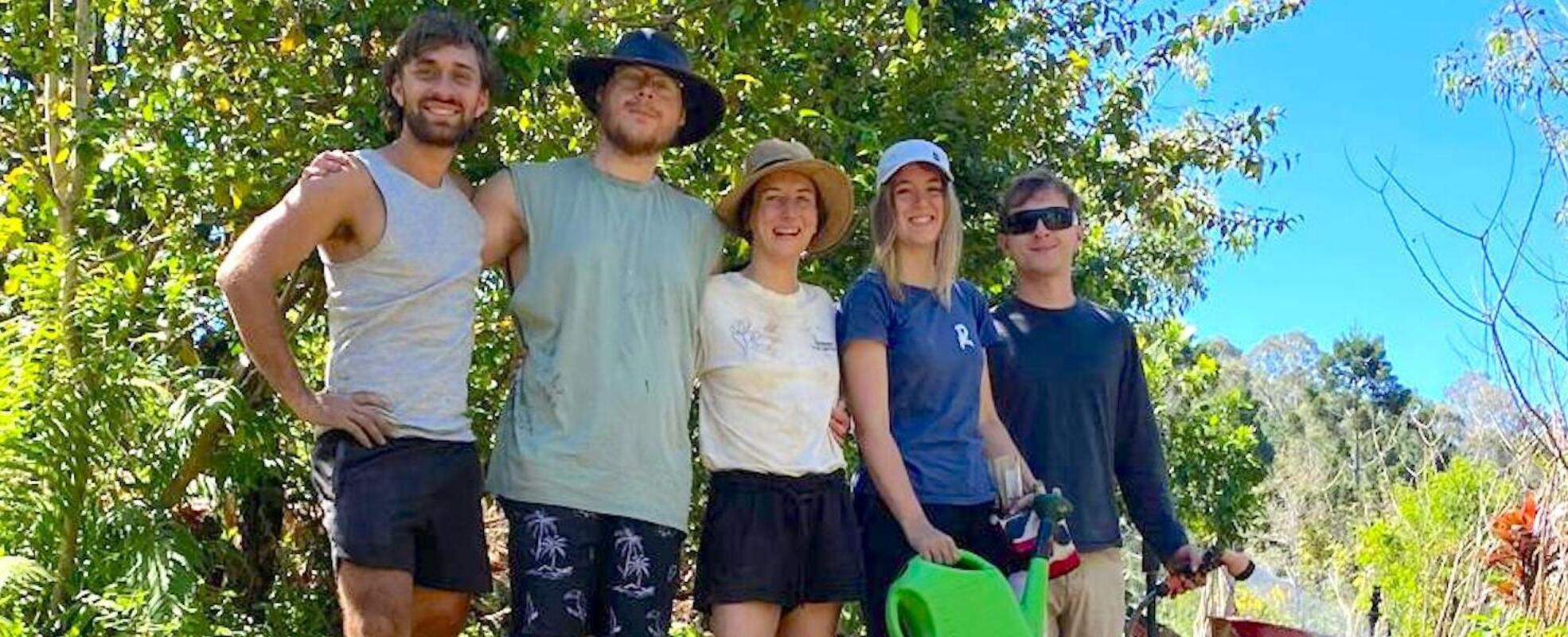 Freiwilligenarbeit im Eco Community Center an der Sunshine Coast