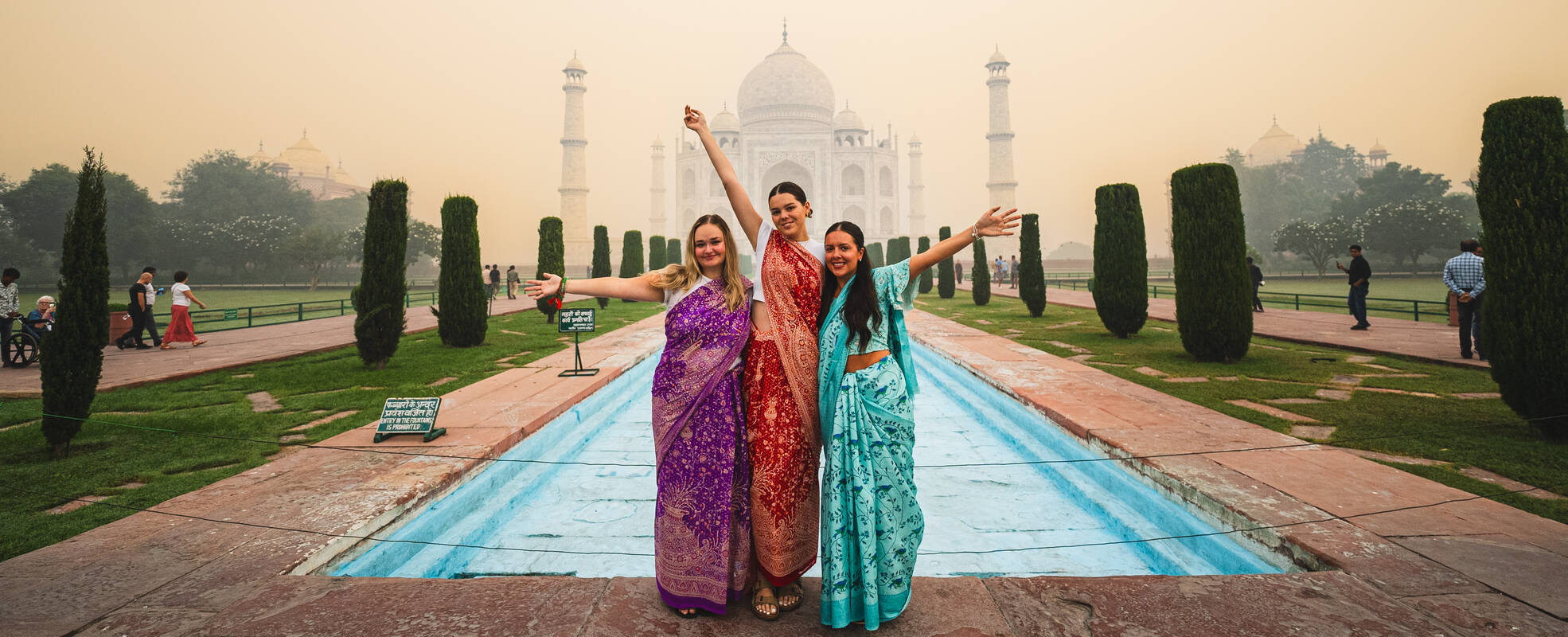 Gruppenbild Taj Mahal