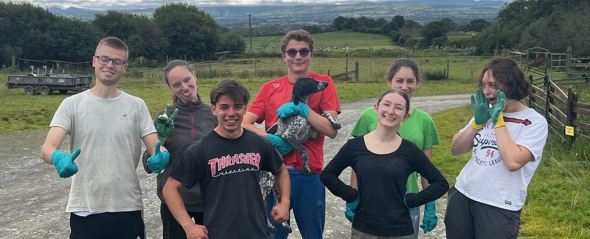 Volunteer Gruppenfoto Tierprojekt Südirland