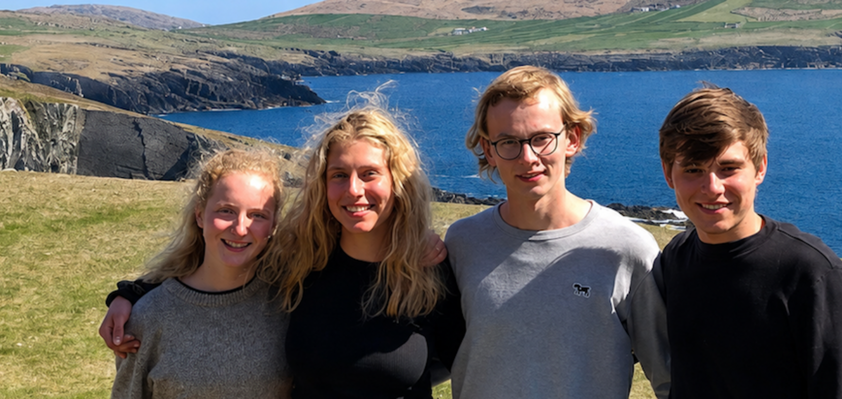 Volunteers bei einem Ausflug in Irland