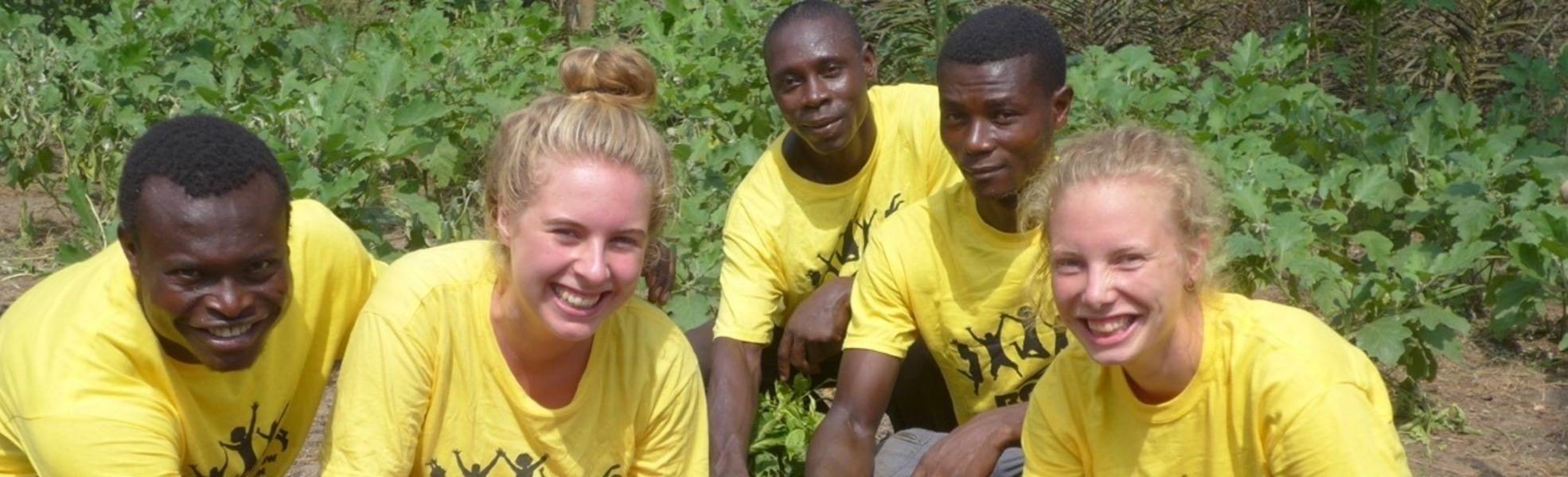 Freiwilligenarbeit im Gartenbau Projekt in Ghana