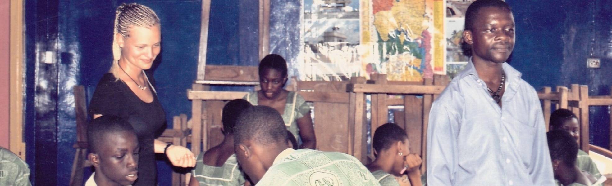 Volunteering at a school in Accra