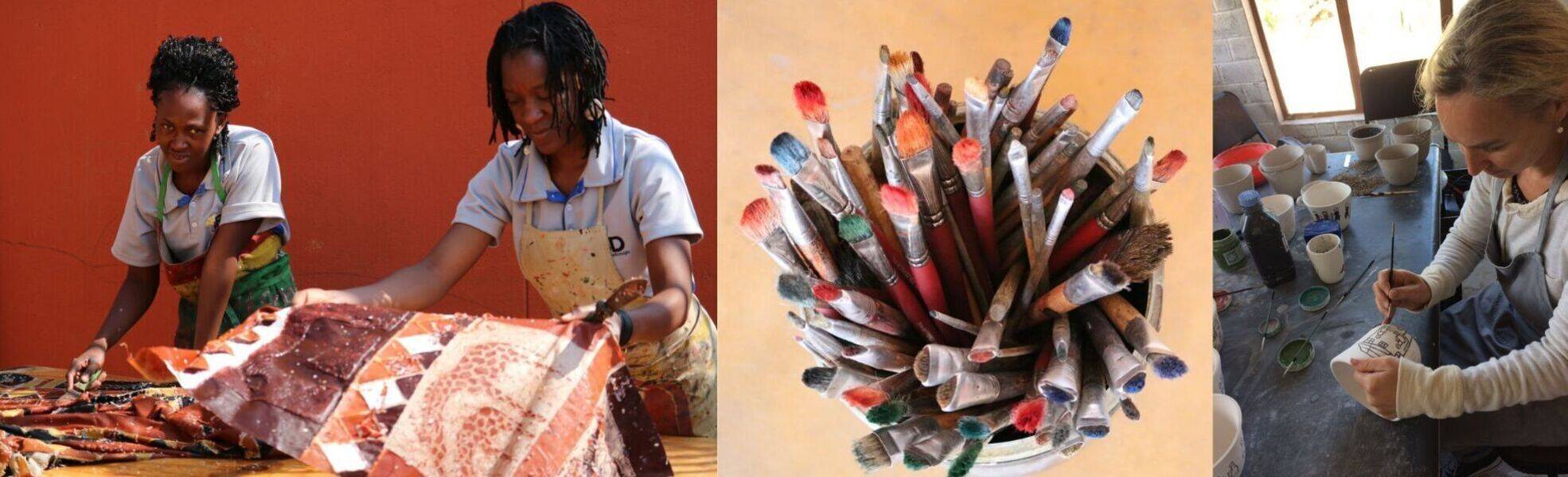 Freiwilligenarbeit in einer Kunstwerkstatt in Namibia
