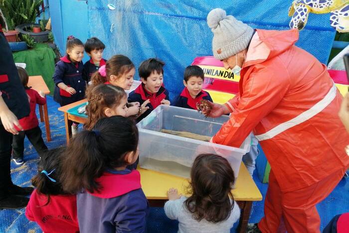 Trabalho voluntário em jardim de infância no Chile