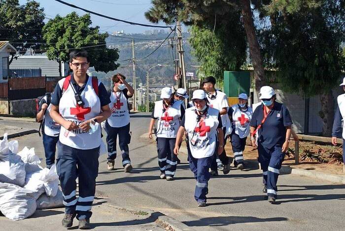 Leiste Freiwilligenarbeit beim Roten Kreuz in Chile