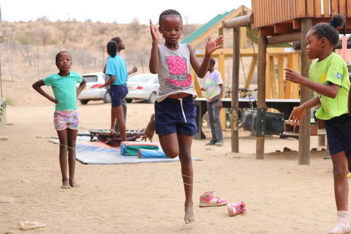 Nachmittagsbetruung in Namibia Projekt Volunteer