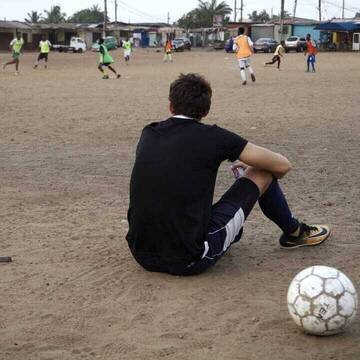 Freiwilligenarbeit beim Sport in Ghana